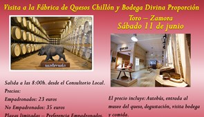 Visita bodega en Toro (Zamora) y a la fabrica de quesos en Chillón.