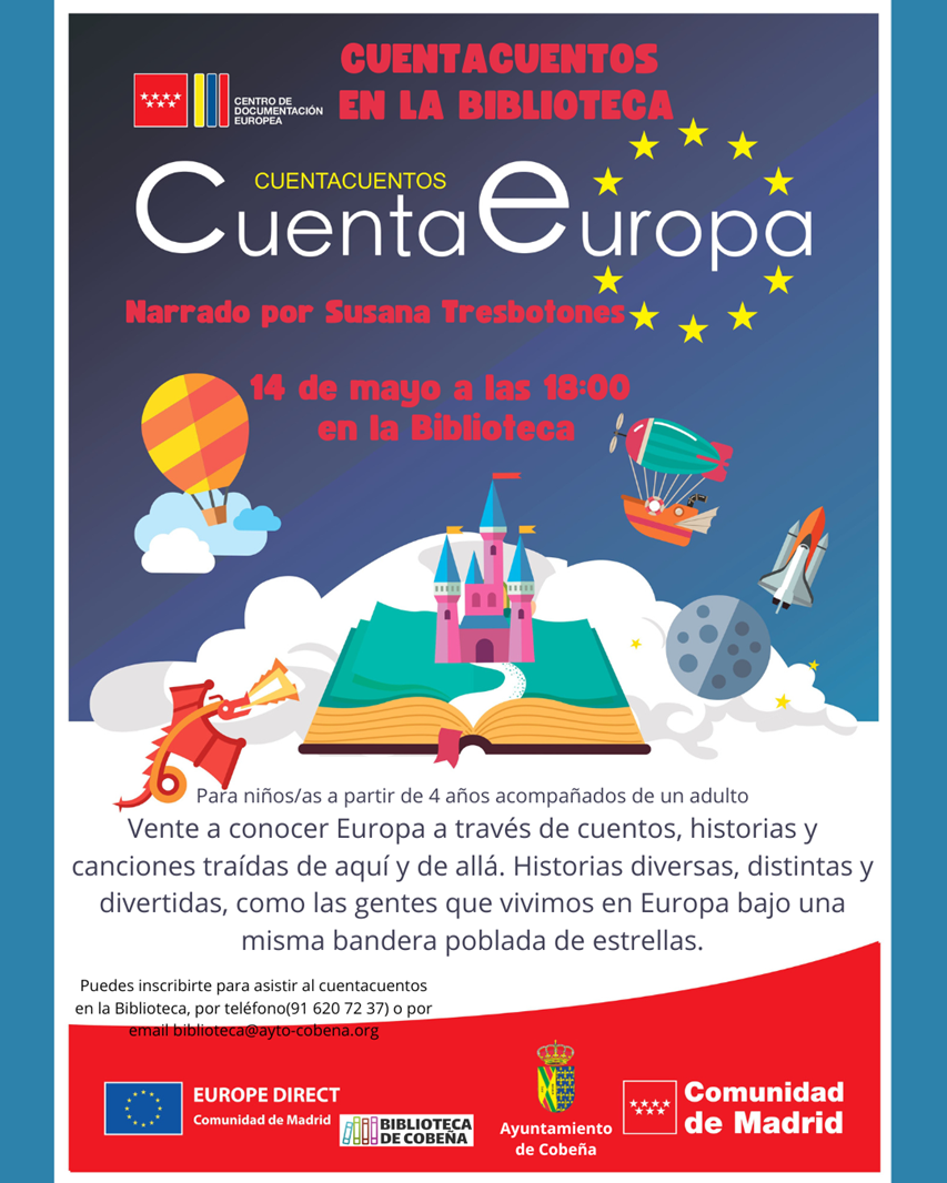 Cuentacuentos especial Día de Europa en la Biblioteca de Cobeña | Mayo 2025