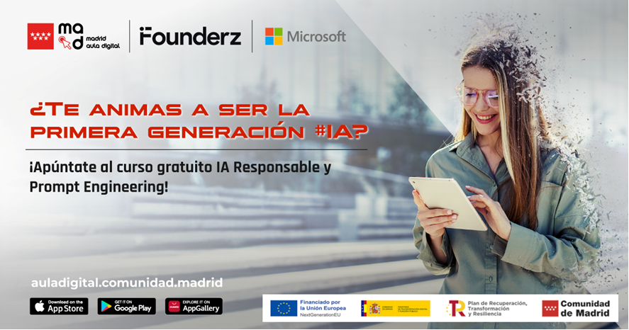 Cursos Gratuitos de Inteligencia Artificial Gratuitos destinados a jóvenes de la Comunidad de Madrid.