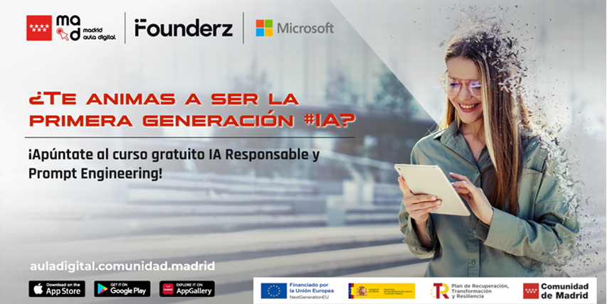 Cursos Gratuitos de Inteligencia Artificial Gratuitos destinados a jóvenes de la Comunidad de Madrid.