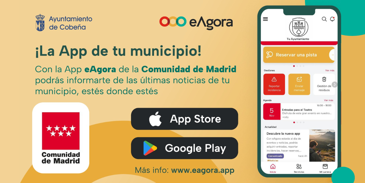 App eAgora: Una app para el refuerzo del canal digital del Ayuntamiento de Cobeña.