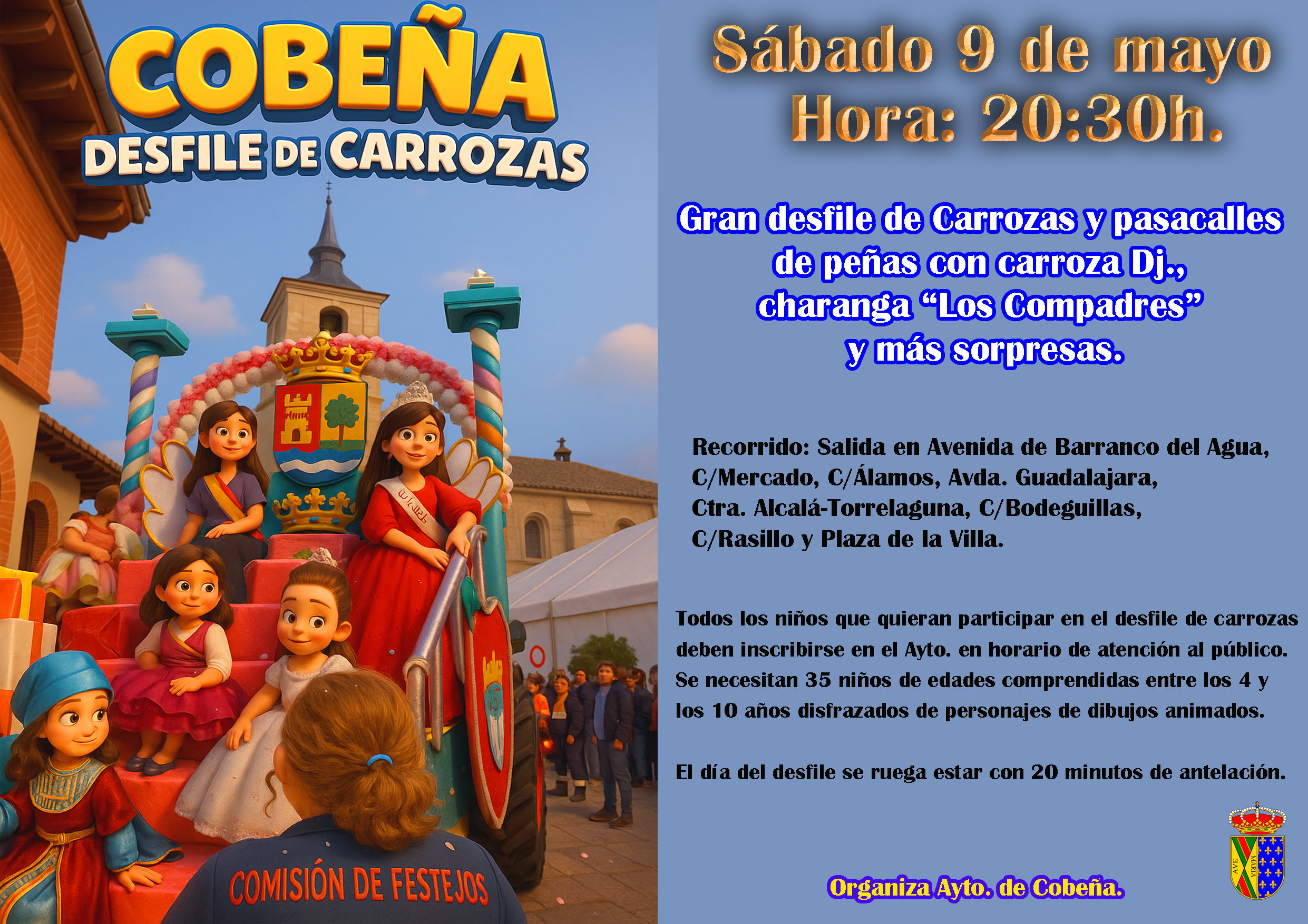 Gran desfile de carrozas y pasacalles - Fiestas Mayo 2026