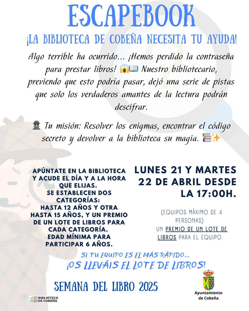EscapeBook | Biblioteca Municipal 2025