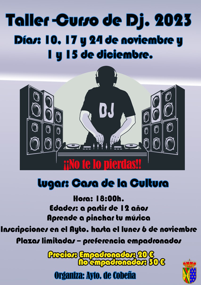 Curso Taller Dj | Octubre 2023