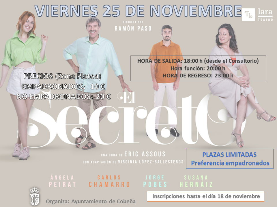 "El Secreto" | Teatro Fígaro | Noviembre 2022