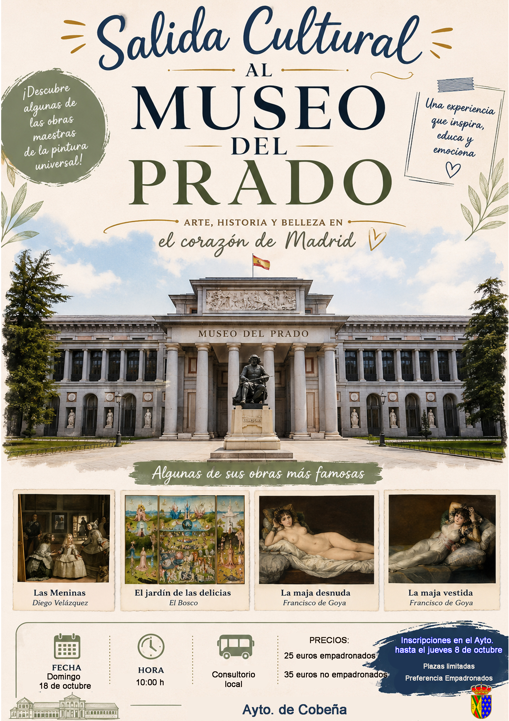 Visita Cultural Museo del Prado | Octubre 2026
