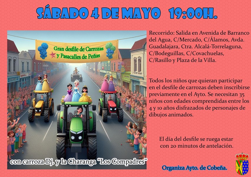 Gran Desfile de Carrozas y Pasacalles | Fiestas Mayo 2024