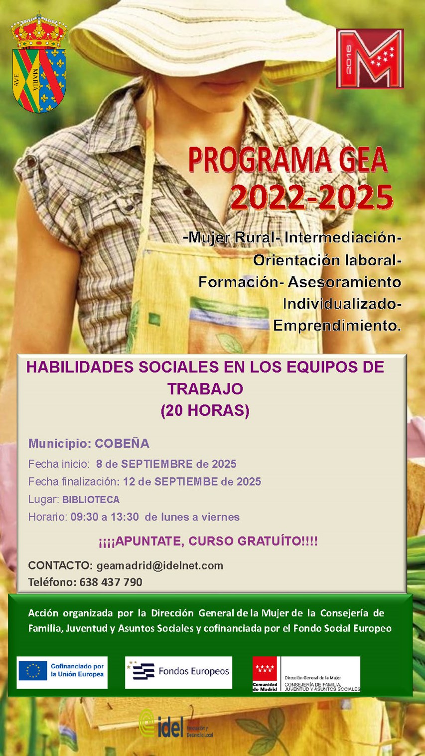 Curso Habilidades Sociales en Equipos de Trabajo Programa GEA | Septiembre 2025
