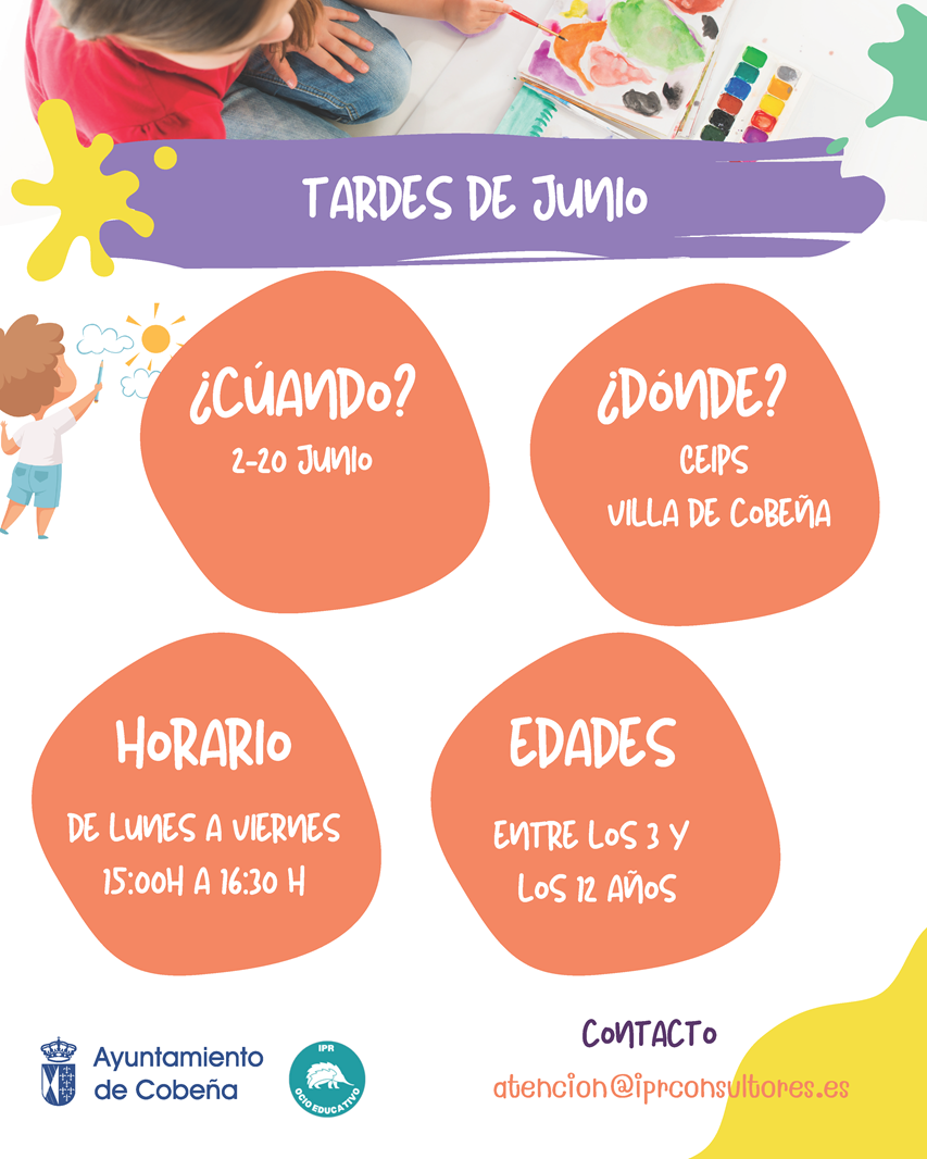 Tardes de Junio, un servicio de acogida en el CEIPS Villa de Cobeña | Junio 2025
