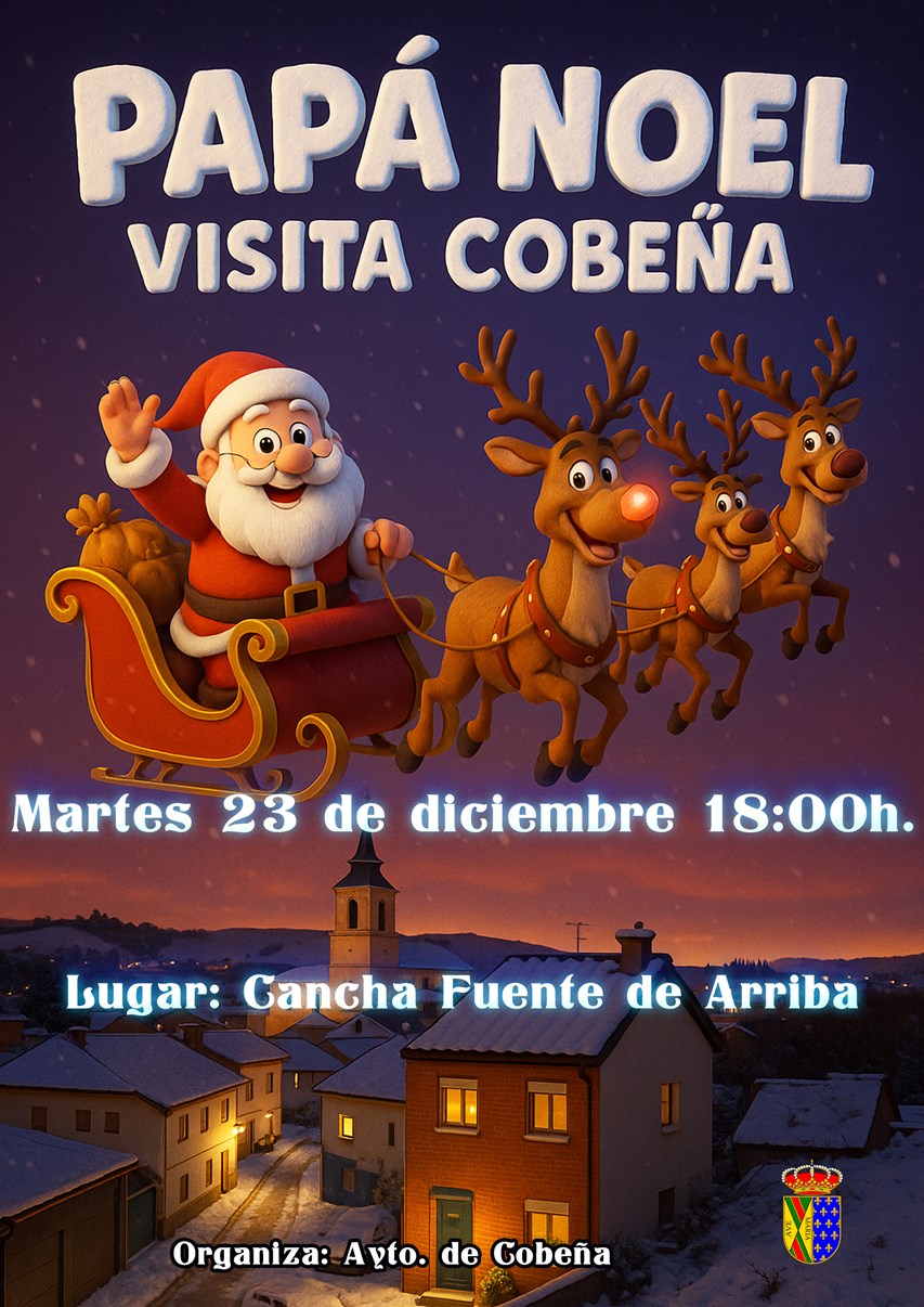 Papá Noel visita Cobeña | Navidad 2025