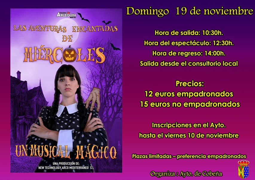 Teatro Musical "Las Aventuras Encantadas de Miércoles" | Noviembre 2023