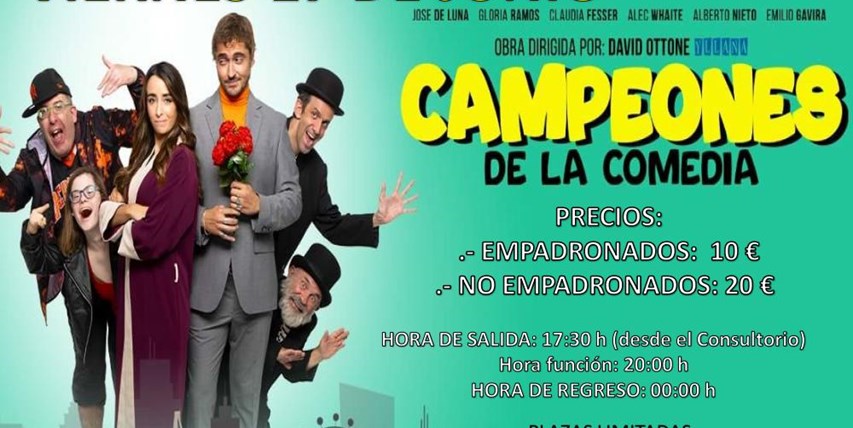 Teatro:  Campeones de la Comedia - Junio 2022