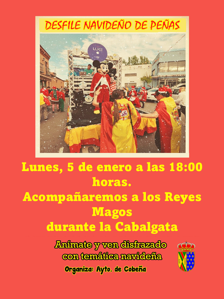 APLAZADO Desfile Navideño de Peñas de Cobeña | ENERO 2026