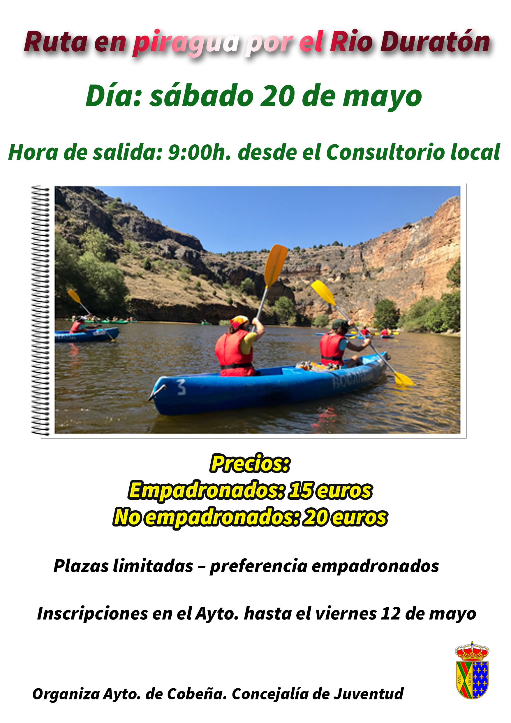 Ruta en Piragua en el Río Duraton | Mayo 2023