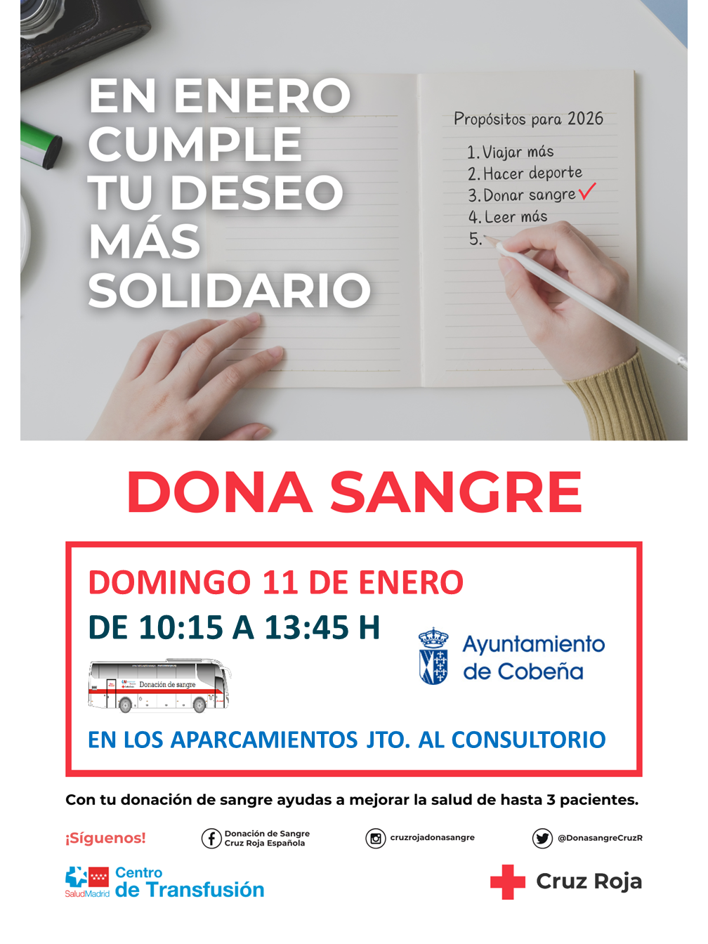 Campaña de Donación de Sangre | Enero 2026