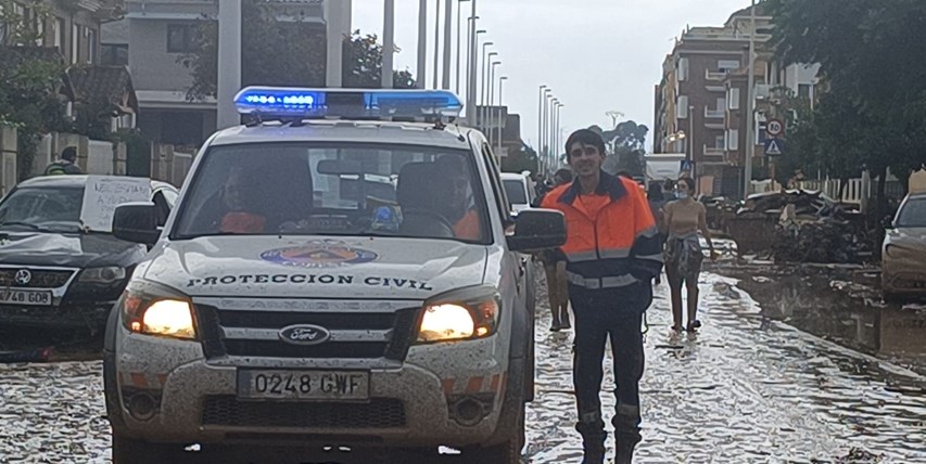 Retorno de los voluntarios de la Agrupación de Protección Civil de Cobeña que colaboraron en la donominada Zona Cero de la Dana en Valencia.