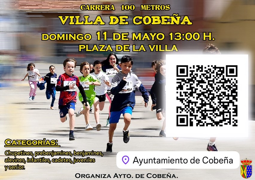 Carrera 100 metros Villa de Cobeña