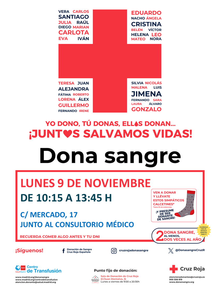Donación de sangre | Noviembre 2026
