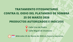 Tratamiento fitosanitario Cobeña el 25 de marzo de 2026.