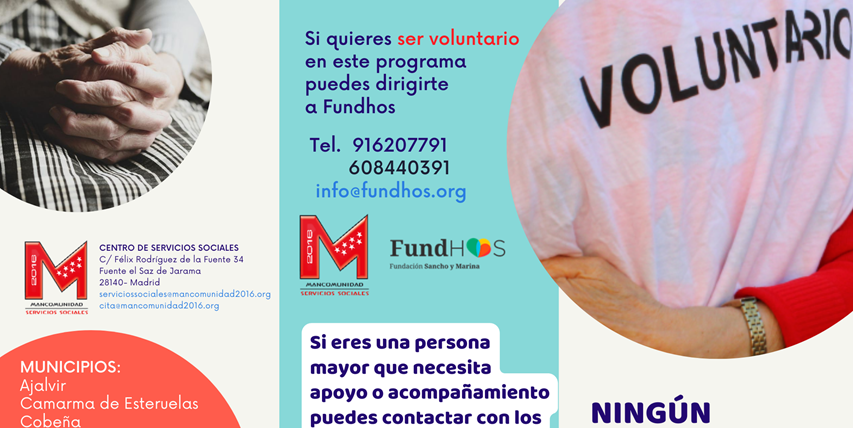 Programa de Voluntariado entre la Mancomunidad de Servicios Sociales 2016 y FundHos.
