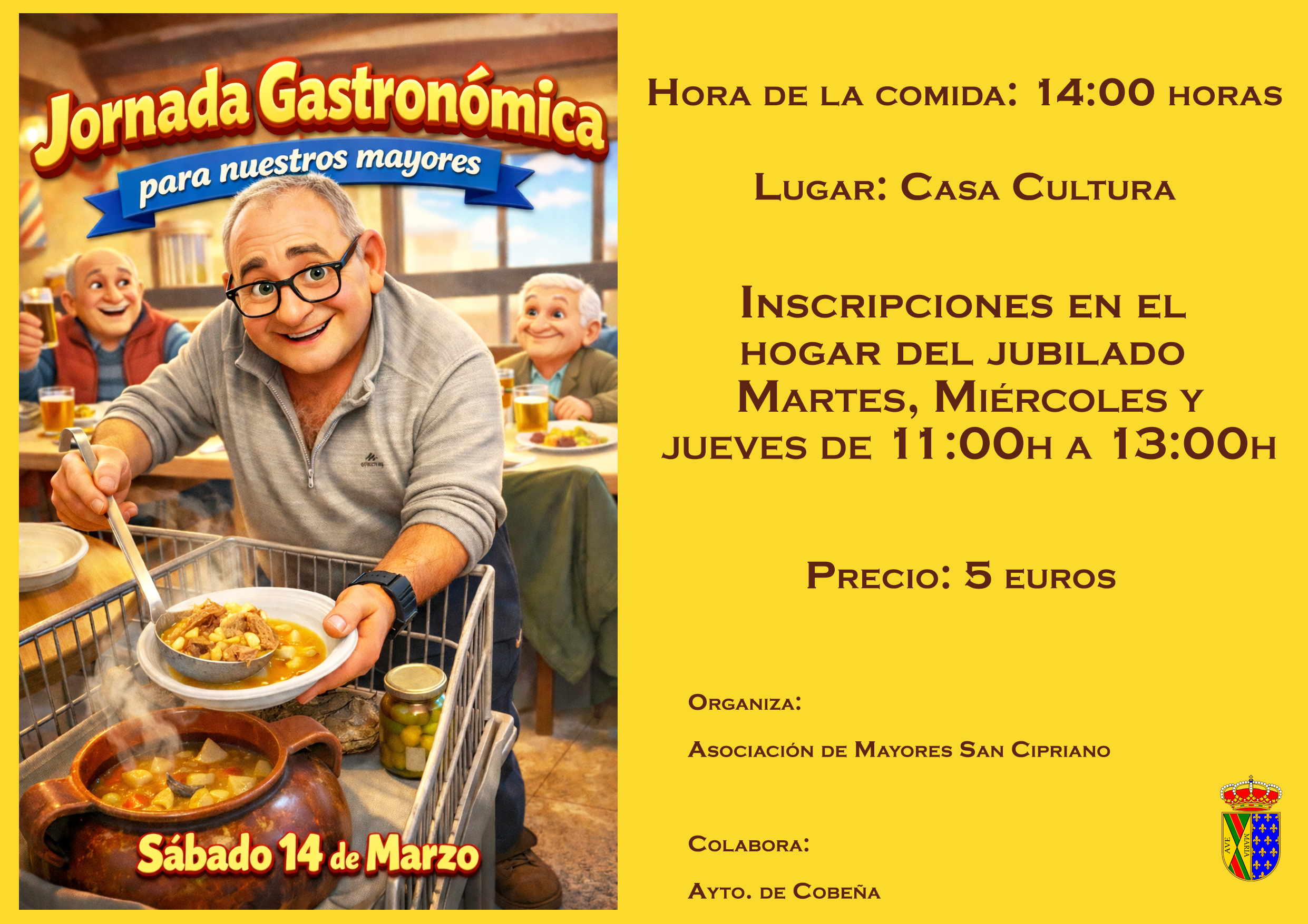 Jornada Gastronómica para Mayores | Marzo 2026