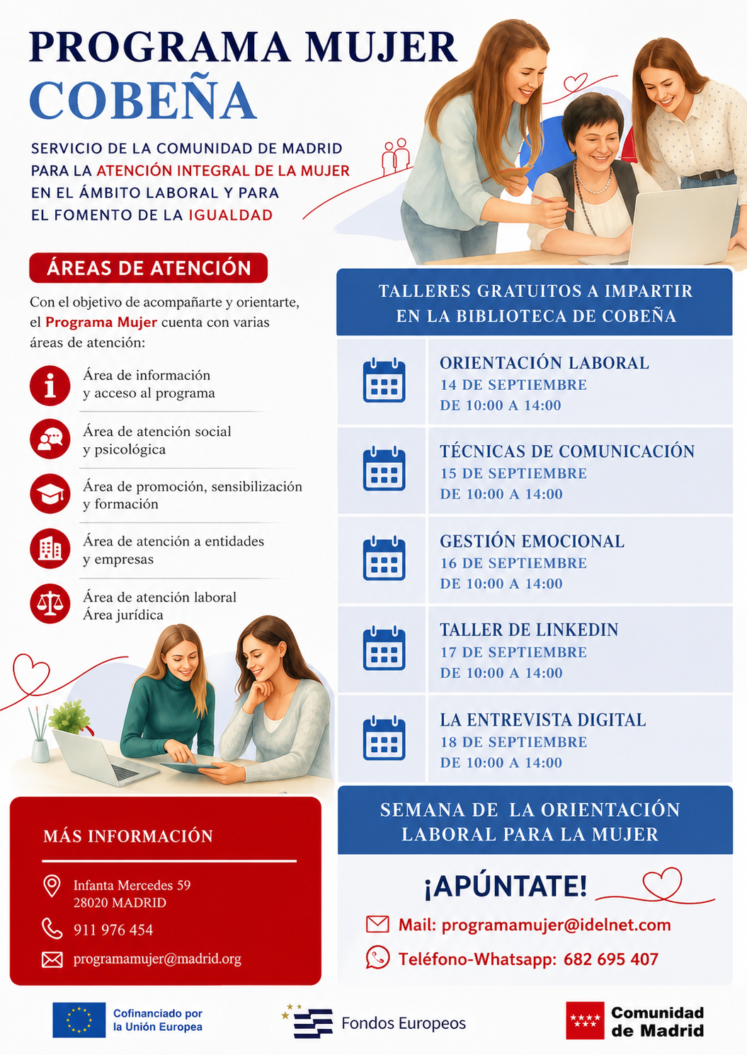 Programa Mujer Cobeña: Semana de la Orientación Laboral para la Mujer