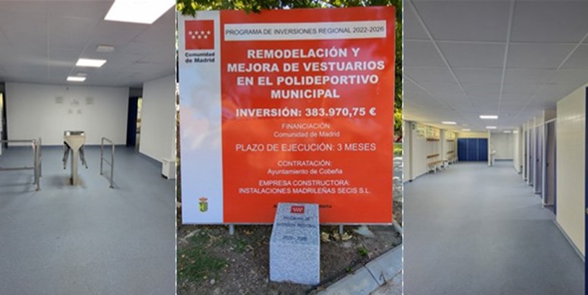 Obra de Remodelación y Mejora de los Vestuarios del Campo de Fútbol nº 1 y Piscina del Polideportivo Municipal.