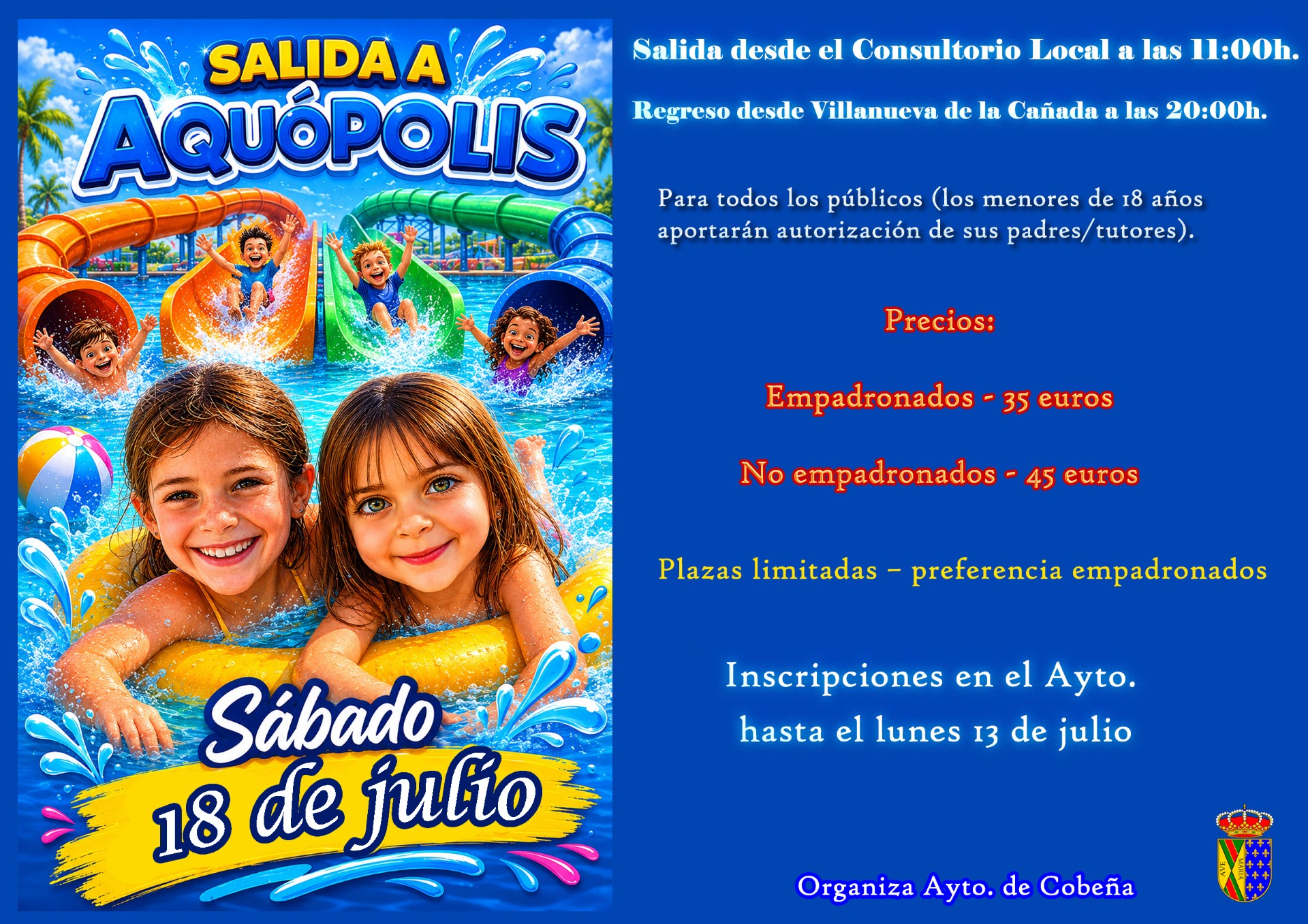 Salida Aquopolis Villanueva de la Cañada | Julio 2026