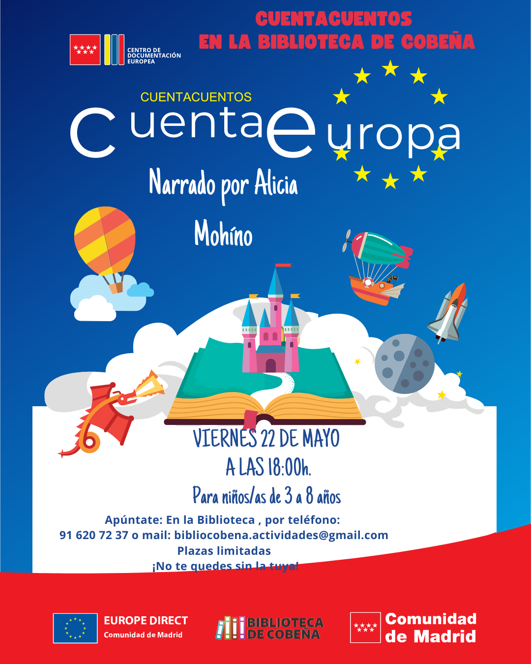 Cuentacuentos en la Biblioteca: CuentaEuropa| Mayo 2026
