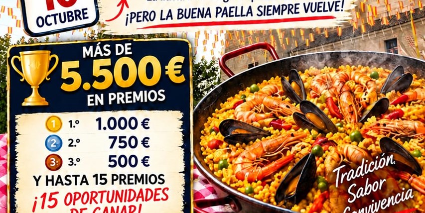 Aplazado el  Concurso de Paellas 2026 | Fiestas Octubre