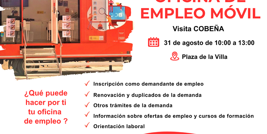 Visita de la Oficinal Móvil de Empleo-Agosto 2026