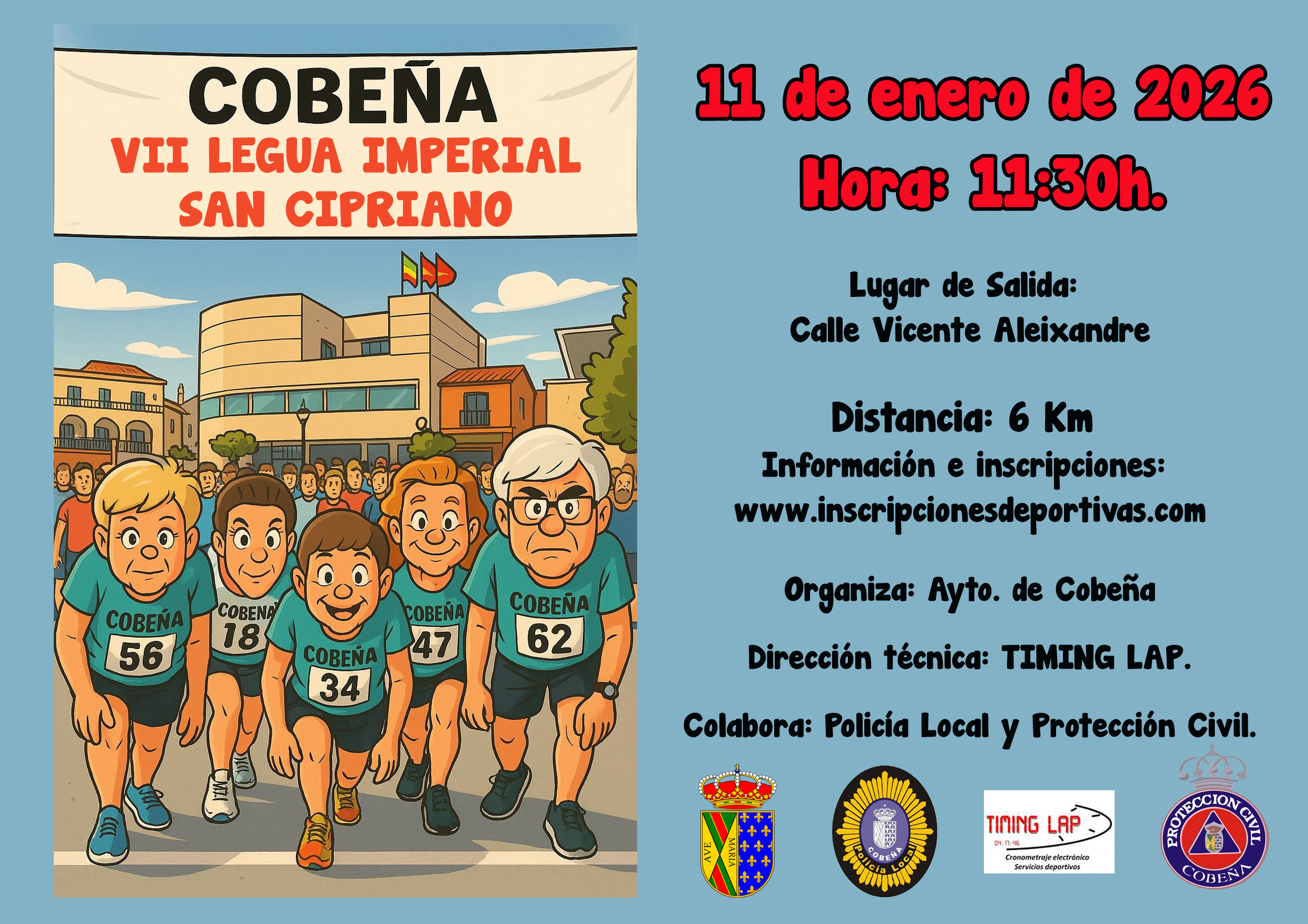 Carrera VII Legua Imperial San Cipriano | Enero 2026