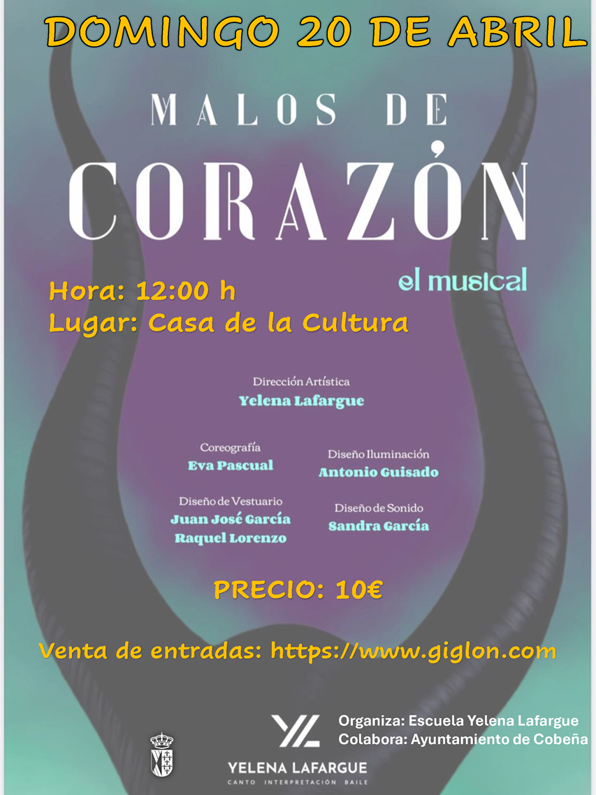 Musical "Malos de Corazón" | Abril 2025