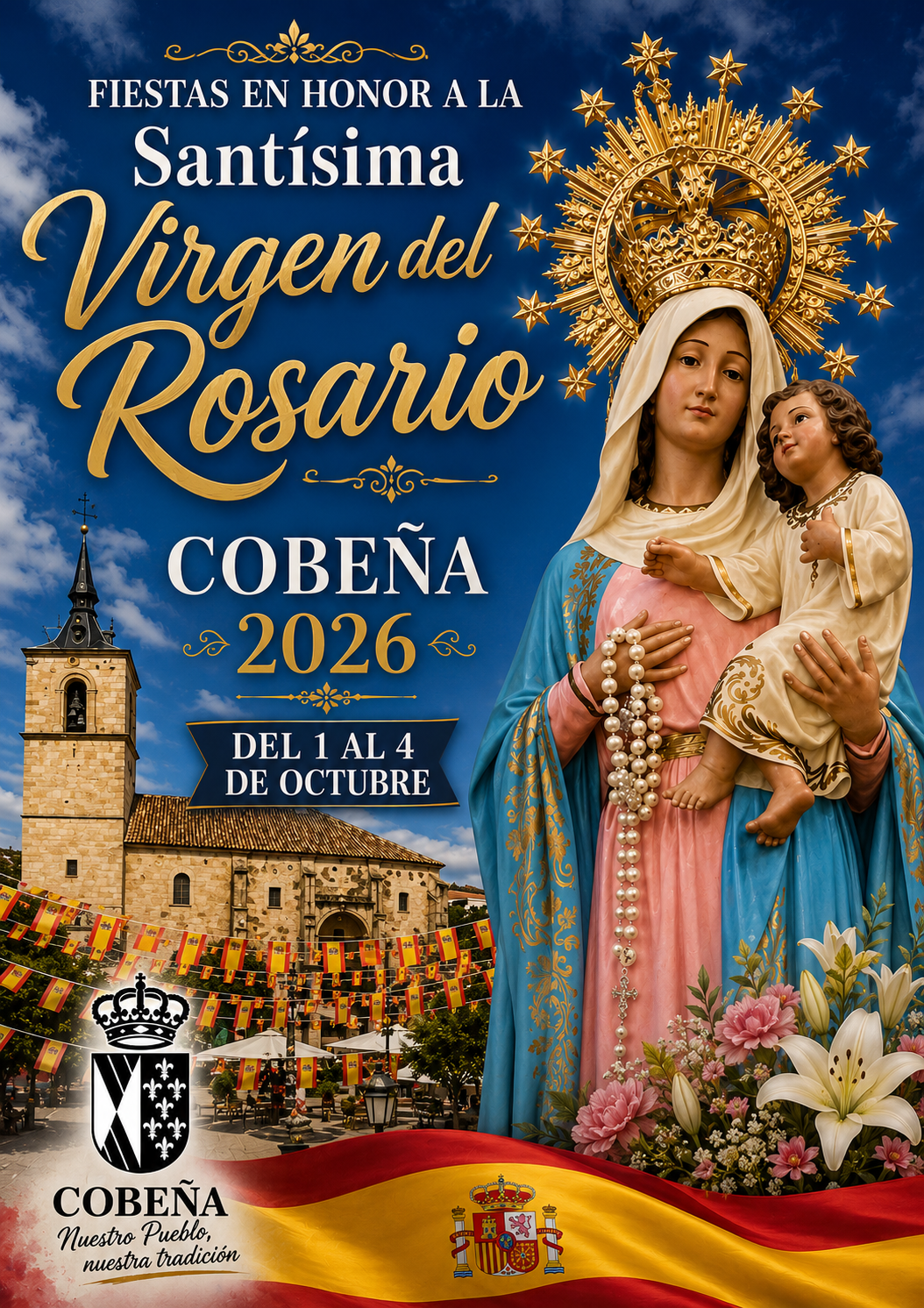 Las Fiestas Locales de Octubre de 2026 llenarán Cobeña de actividades para todos los públicos