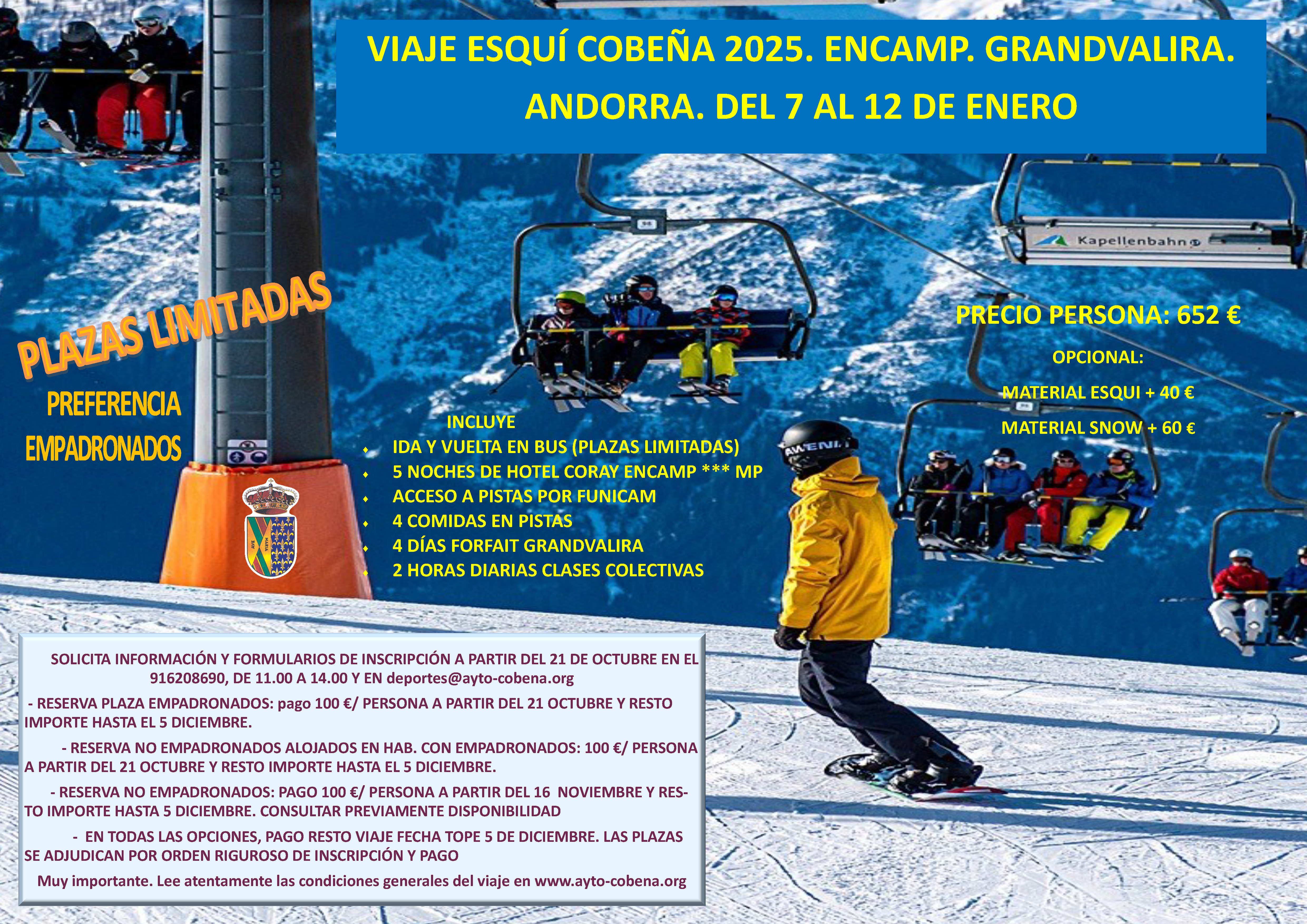 Viaje de Esqui Enero 2025