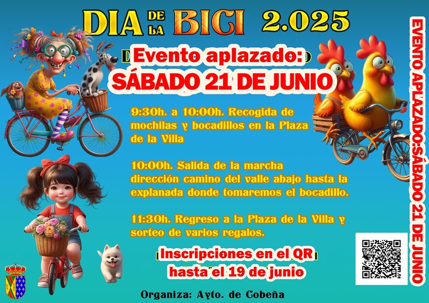 Evento aplazado: Día de la Bicicleta | 21 de junio de 2025