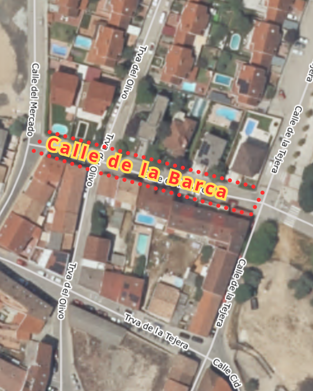 Modificación de la circulación y el estacionamiento en Calle la Barca debido al recorrido del encierro.