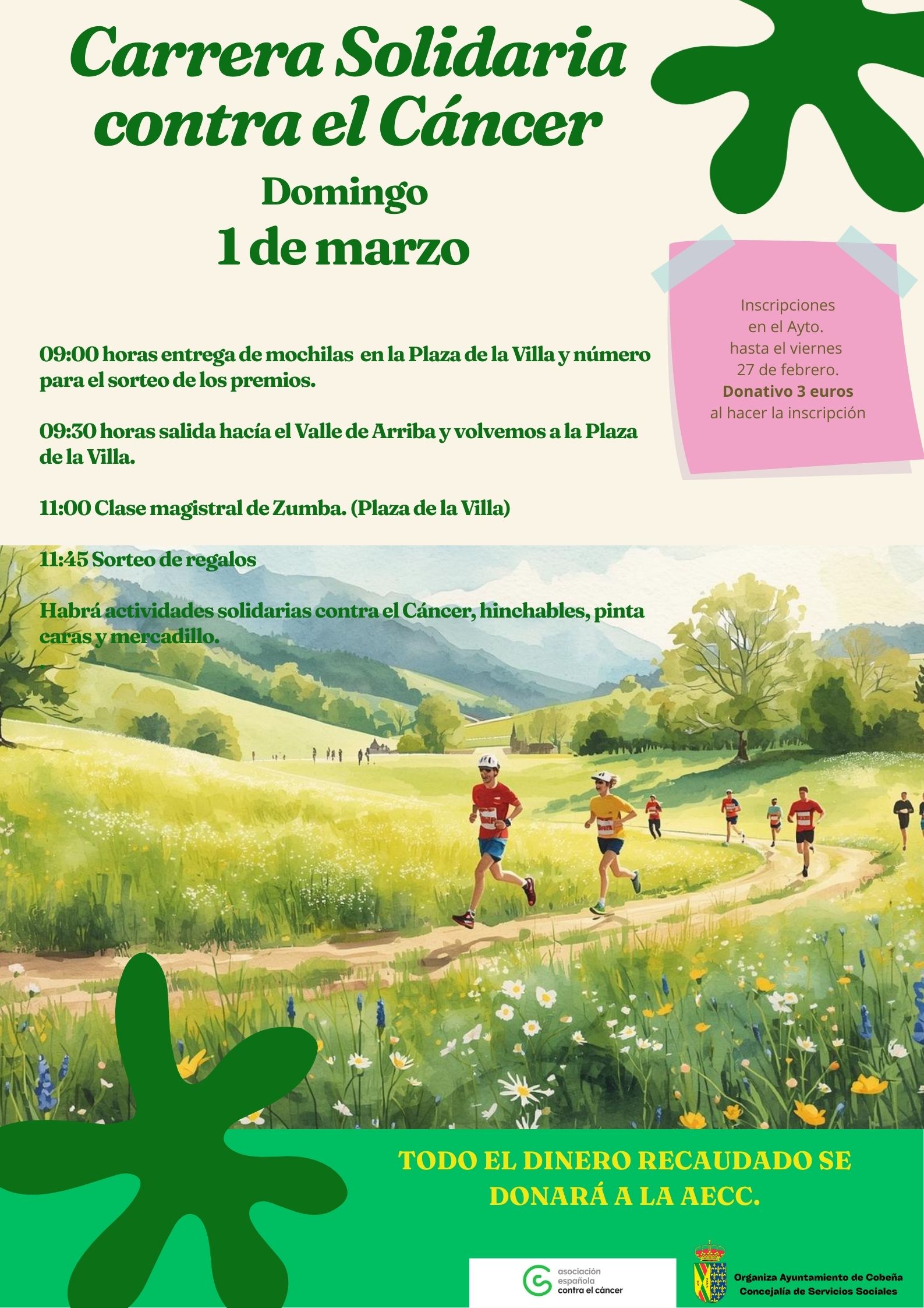 Carrera solidaria contra el cáncer | Marzo 2026