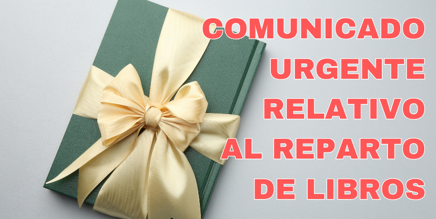COMUNICADO URGENTE REPARTO DE LIBROS A NIÑ@S DE COBEÑA